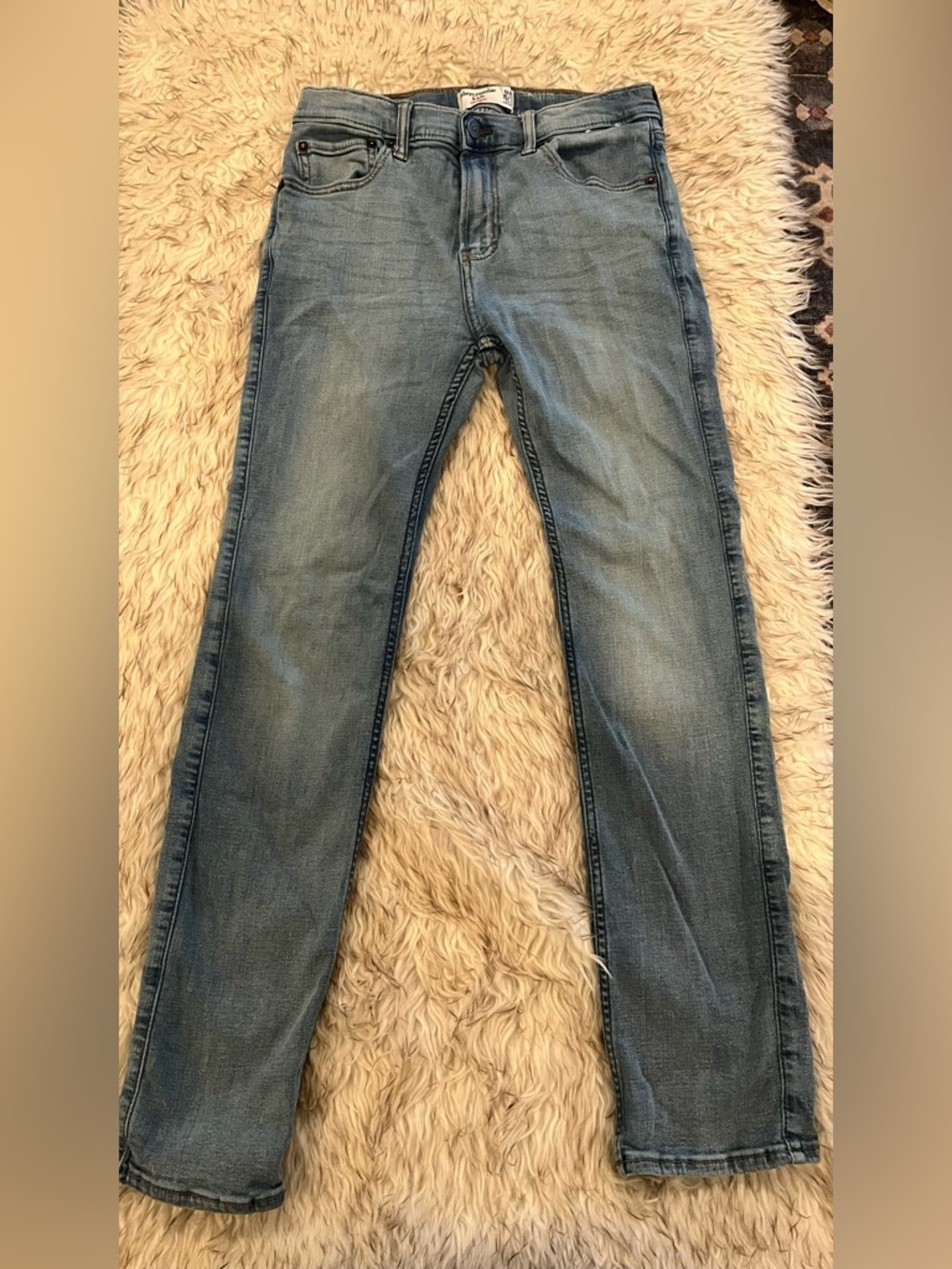 Abercrombie Kids - Straight Jeans - SLIM 15/16 - Light Wash